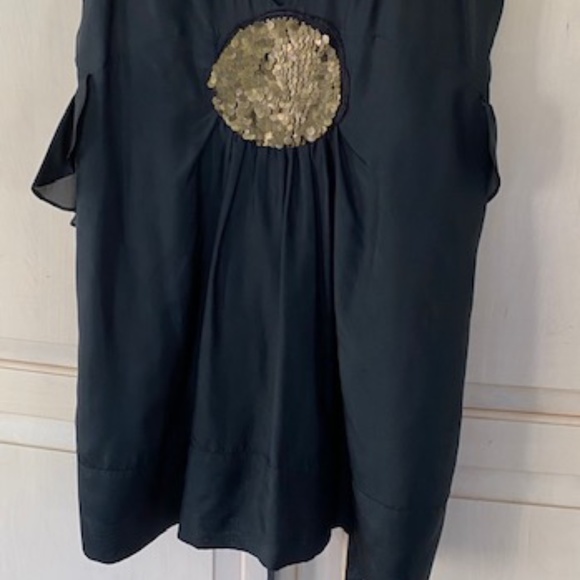 SASS & BIDE BLACK SILK MINI DRESS - Picture 4 of 4